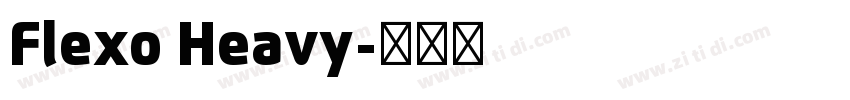 Flexo Heavy字体转换